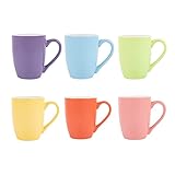[SCHÖNE FARBEN] Kaffe tasse set 6er sind nicht nur verlässliche Qualität, sondern auch farbenfroh, passend für alle Gelegenheiten, ideal für große und kleine Familien