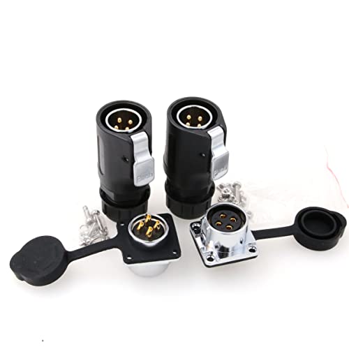 Connecteur d'aviation LP20 4 broches étanche pour stopper les pannes électriques industrielles