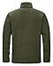 33,000ft Herren Fleecejacke Stehkragen Warm Jacke Männer Leichte Strickjacke Übergangsjacke Outdoor Sweatjacke für Wandern Laufen Freizeit Olivgrün XL