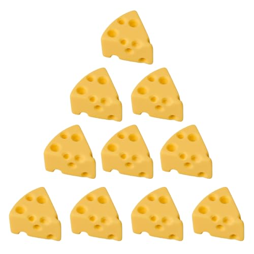 10 imanes de refrigerador con diseño de queso