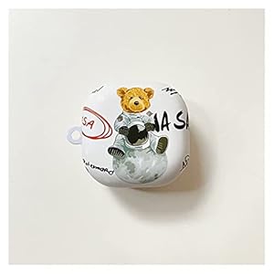 TAO Fit voor Samsung Galaxy Buds Live Case Hard Shell Bear Crystal Stickers Draadloze Oortelefoon Case Voor Samsung Galaxy Buds Pro Cover (Color : A3)