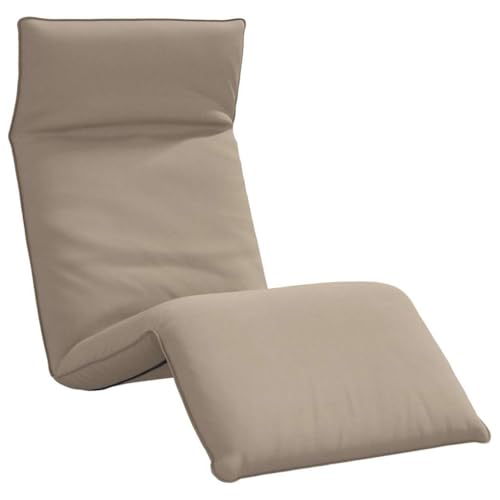 vidaXL Sonnenliege Klappbar Taupe 175x54x8,5 cm Oxford-Gewebe, Sonnenbett, Liege, Bodenstuhl, Liegestuhl, Chaiselongue, Bodensessel, Relaxsessel