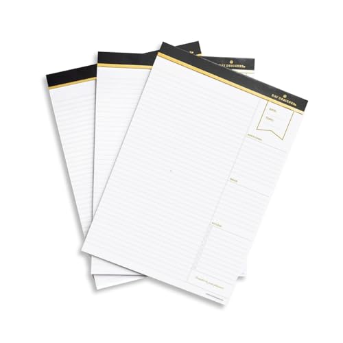 Day Designer Padfolio Inserts, 3-Pack Notepads | 8.25" x 11"