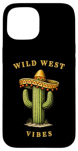 Wild West Vibes Saguaro �T�{�e�� �\���u���� �ʔ��� �X�}�z�P�[�X iPhone 15 �p