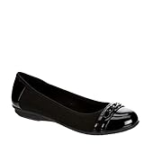 XAPPEAL Faye - Women's Slip-on Round Toe Accented Dress Ballet Flats Black, Size 7.5 Medium Width