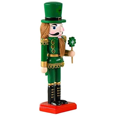 Figurine casse-noisette en bois verte - Générique Cover