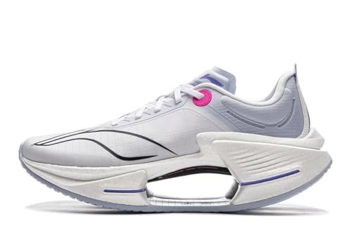 LI-NING Shadow 3 Essential Men's Running Shoes Lightweight High Rebound Sport Racing Training Sneakers White US 9.5