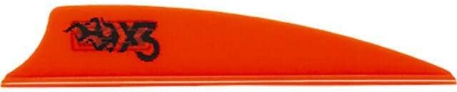 BOHNING X3 VANES 2.25" Shield Cut Neon Orange, 36pk