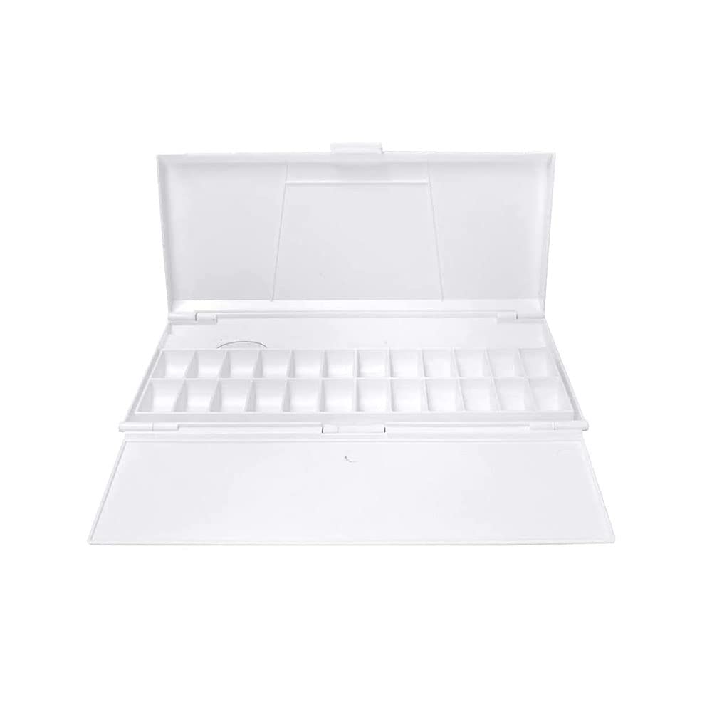 Paleta, pudełko z farbą akwarelową 24 siatka z paletą przenośna paleta kolorów akwarela gwasz pudełko z farbą Art Color
