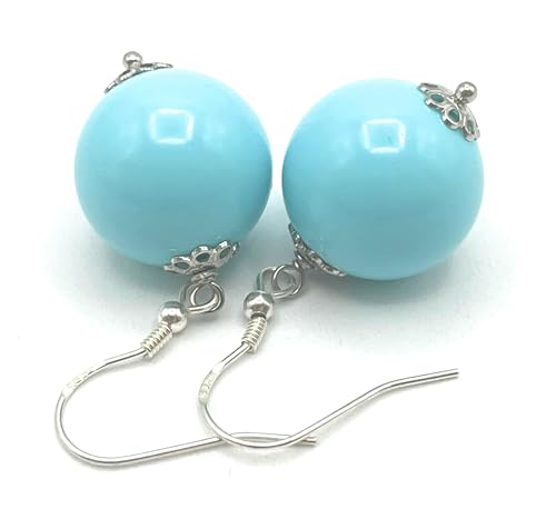 Boucles d'oreilles turquoises en argent 925 un cadeau artisanal pour femme