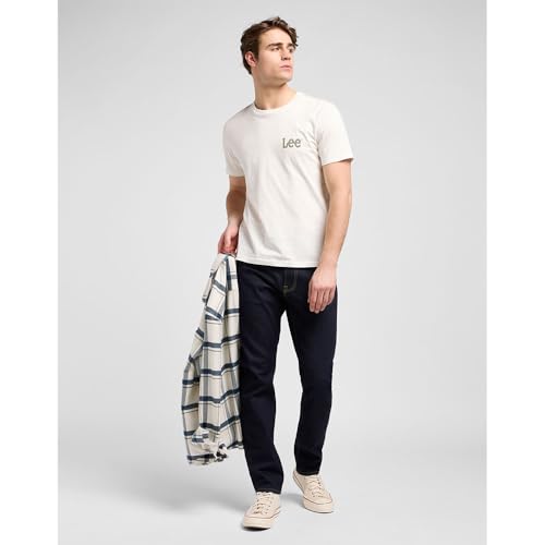 Lee Jean Rider Homme Coupe Droite Rinse Raine Denim Pantalon 32W 34L