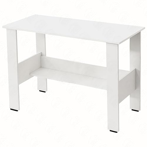 Image of About Space Study Table | Multipurpose Office Desk | Tables for Students & Adults | Engineered Wood Drawing Table | Table with Storage| Computer Table | Writing Table - (L90 x B50 x H78.5 cm - White)