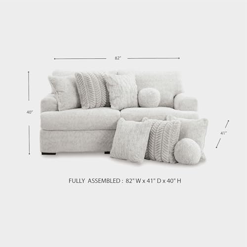 Image of Signature Design by Ashley 82-in Small White Sectional Couch