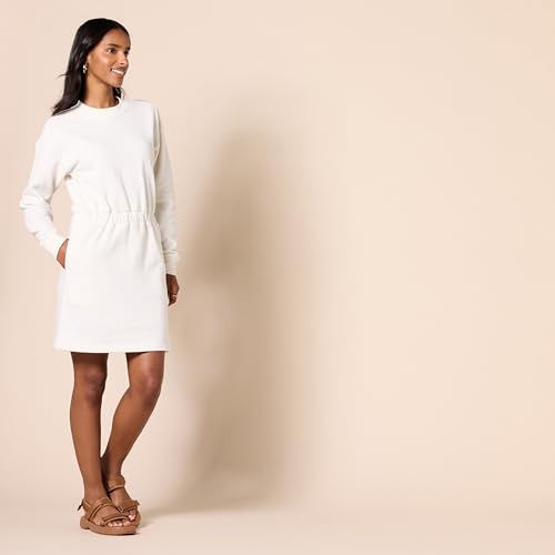 Image of Amazon Essentials Women's Long Sleeve Sweatshirt Dress