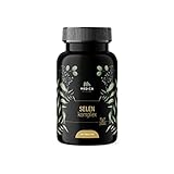 Selen Komplex - 365 Tabletten mit je 200µg Selenium - Premium Komplex aus Natriumselenit und Selenmethionin - Hochdosiert, Immun Support, Laborgeprüft, 100% vegan und ohne Zusätze.