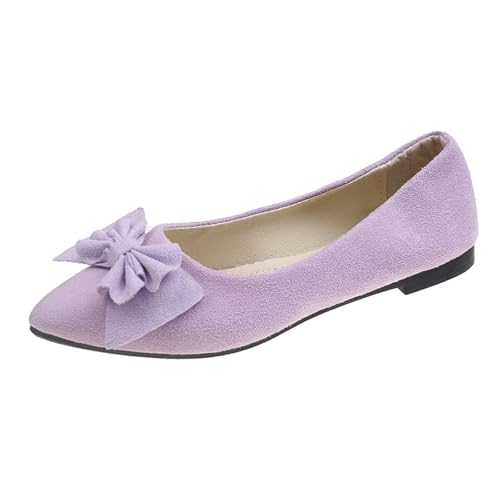 Women's Casual Slip On Ballet Comfortable Low Heel Dress Shoes for Everyday Wear with Versatile Outfit Pairing