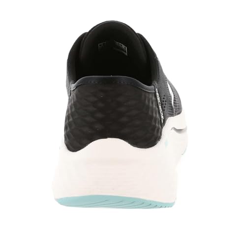 Skechers Women's Max Cushioning Elite 2.0 Vanish Hands Free Slip-Ins Sneaker, Black/Blue, 5