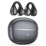 SRICH Audífonos de traducción de IA en tiempo real, traductor 3 en 1 con 144 idiomas y acentos, Audifonos Traductores Inglés Español, auriculares inalámbricos con clip de oreja abierta con funda de