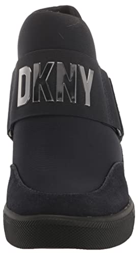 Dkny Women's Comfortable Classic Slip-On Sneaker Heeled Sandal, Navy, 9 #TOP1