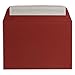 Produktbild 50 DIN C6 Brief-Umschläge Dunkel-Rot - 11,4 x 16,2 cm - 90 Gramm Haftklebung Standard Brief-Kuverts für Hochzeit & Einladungen von Ihrem Glüxx-Agent