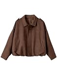 EVALESS Cropped Bomber Coat