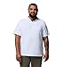 Columbia Mens Utilizer Short Sleeve Polo, White, Large Tall