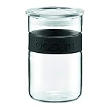Bodum Presso 20-Ounce Glass Storage Jar, Black