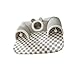 MFMEXUL U Shape Cat Tunnel Cat Tube with Bed Playground Portable Playing Ball Autumn Warm Tunnel Mat Hideout for Bunny Small Animals, Gray M