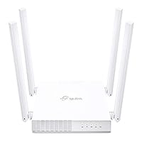 TP-Link AC750 Dual-Band Wi-Fi Router, Wireless, Smart Home, HD Streaming, Boost Coverage, Supports Router/AP/RE Modes, Parental Control, Guest Network, Compact & Mountable Design (Archer C24)