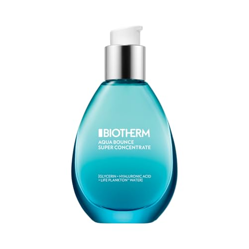 Biotherm, Aqua Bounce Super Concentrate, Gel Hidratante, Rellena la Piel en Profundidad, Enriquecido con Ácido Hialurónico y Life Plankton, Para Todo Tipo de Pieles, 50 ml