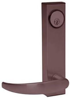 3080-01-0-31-00-10B 3080 Series Entry Trim with Curve Handle, No Handing, Cylinder with Hole, SVR Exit Device, Fail-Secure, Dark Bronze