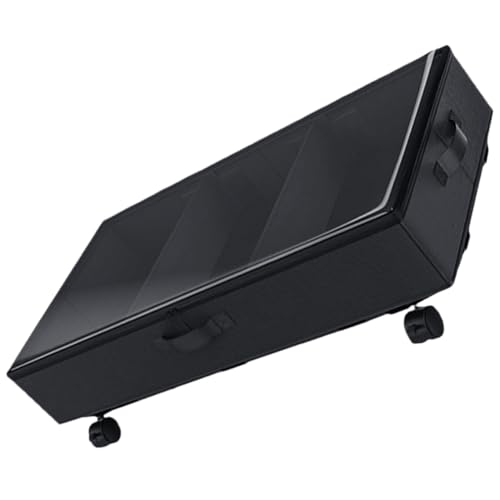 VALICLUD Bolsa Almacenamiento con Ruedas para Debajo Cama Organizador Polvo con Ventana Transparente y Compartimentos para Ropa Mantas y Edredones Diseño Práctico y Duradero