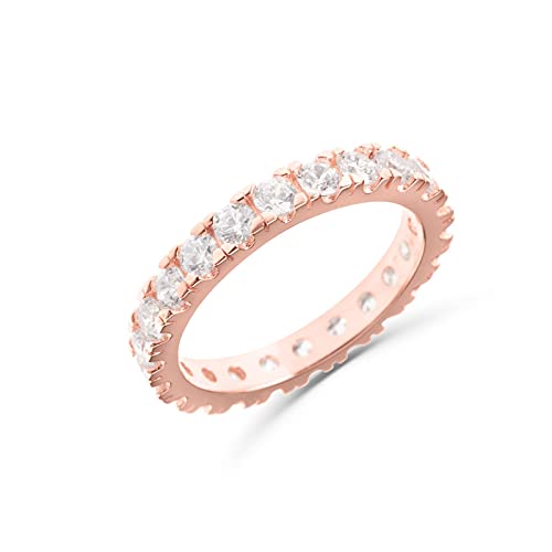 Bague veretta cuivrée argent 925 massif et zircones
