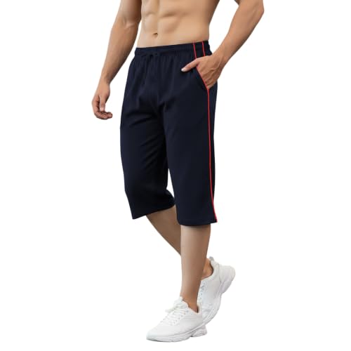 Image of FEEL TRACK Men's Regular Fit Three Fourth Capri