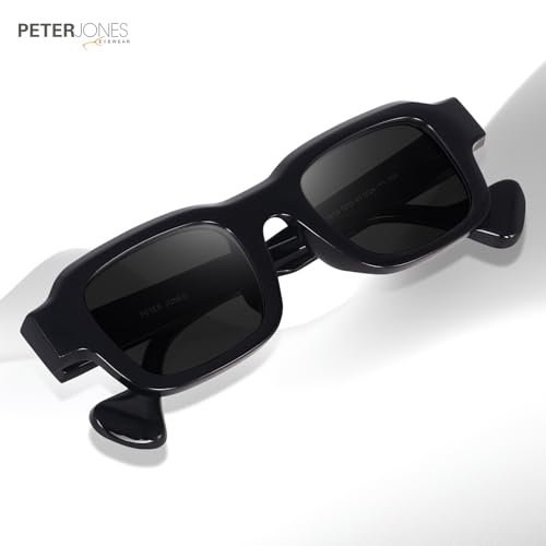 Image of Peter Jones Lenses Unisex Broad Frame Square UV /UB Protected Non-Polarized Sunglasses Medium (3809)