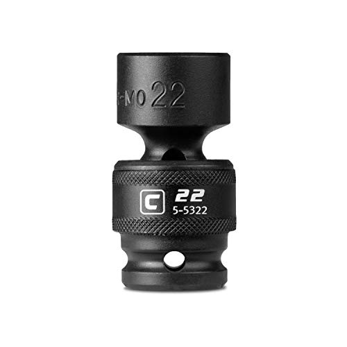 Image of Capri Tools 22 mm Universal Impact Socket, 1 /2-Inch Drive, 6-Point, Metric