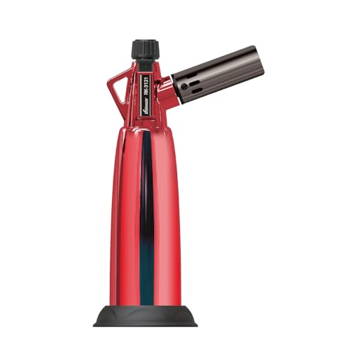 Isqueiro de tocha de butano, tocha de cozinha, equipado com ignição eletrônica, ajuste de chama e gá