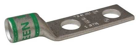 Two Hole Lug Compression Connector, 1 AWG