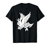 Urban Empyre Cry Baby Dove Blackwork T-Shirt, Small