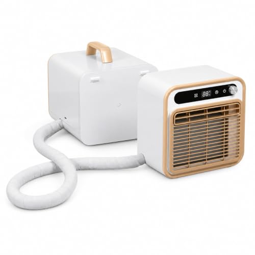 5000 BTU Portable Split Air Conditioner with Remote and App Control, 12h Timer, 130 m³/h Airflow, DIY Installation, 1.5 m Hose for Bedroom, Office, RV and Camping