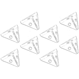 jojofuny 8pcs Acrylic Display Case Corner Connectors Right Angle Brackets Stable Organizer Hardware