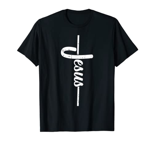 Jesus Design Croix Dieu Jésus Chrétien Bible Prière Cadeau T-Shirt