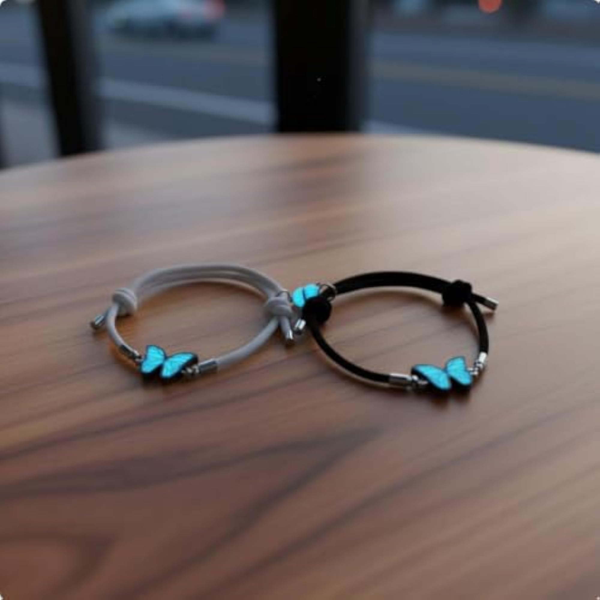 Women's Glow in the Dark Heart Connection Bracelet Set