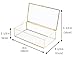 Golden Vintage Glass Lidded Box Edge Bracelet Keepsake Decorative Jewelry Display Personalized Large Clear Rectangle Box Rings Bracelet Golden Organizer Home Decor (8x4.5x2in)