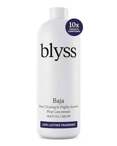 Blyss Mop Soap Baja Floor Cleaner for Mopping Luxury Scented Mop Soap LVP Vinyl Laminate and Hardwood Floor Cleaner Solution Plant Powered Floor Cleaner