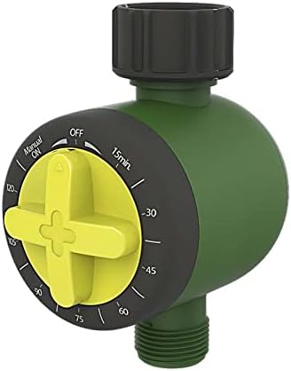 Sprinkler Timer Hose Timer Manual/Automatic Irrigation Mechanical Watering Timer for Drip Sprinkler Irrigation Farm Irrigation Timer Faucet Installation Outdoor Garden Timer Simple Operation 1Outlet