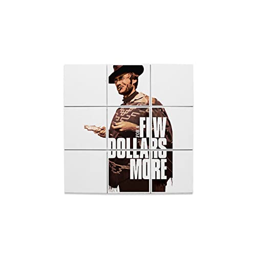 Carreaux Céramique For a Few Dollars More - Lot de 9 Céramiques Vintage Poster Cinéma 32,4x32,4 cm