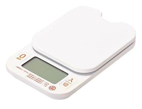パール金属 デジタルキッチンスケール2.0kg用 0.1g単位 量HAKARI D-6468 ホワイト