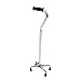 Drive Medical Quad Cane Heavy Duty No.500 Base Capacity, Small, 4.3 Pound