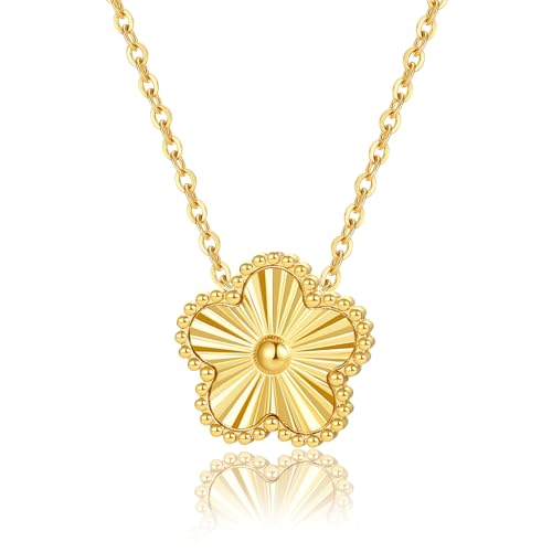 Myrnaist Conjunto de collar de trébol para mujeres y niñas,...